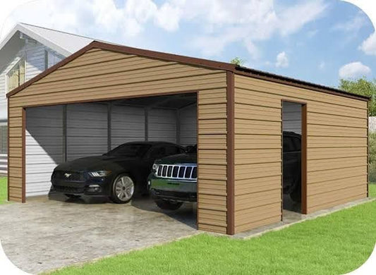 24x24x9 VersaTube Frontier Steel Garage Kit With Installation