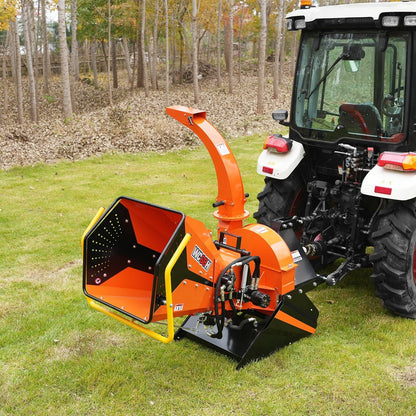 6" 3 Point Hydraulic Feeding PTO Wood Chipper for 20-50HP Tractor,  WC68H