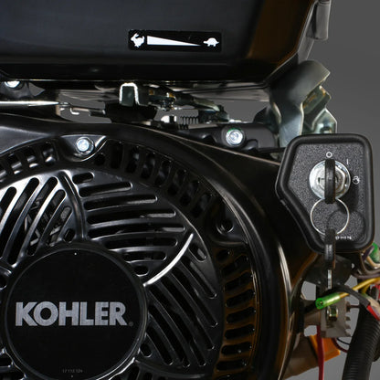 6 inch KOHLER E-Start 429cc 14HP Gas Powered 4 - Wheel Drum Wood Chipper with Taillight ,  B150