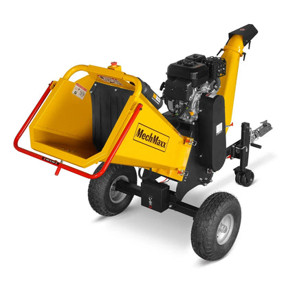 6 inch E-start ZONSEN 420cc 15hp Gasoline Engine Powered Drum Wood Chipper,  P4206