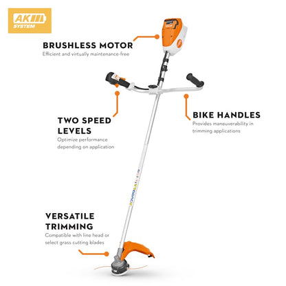 STIHL® – FSA 80 R Loop‑Handle Trimmer | 36V Battery‑Powered | Battery and Charger Included