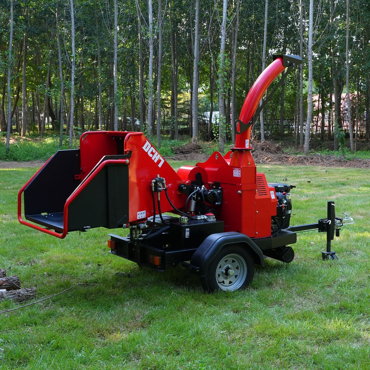 25hp 750cc Twin Cylinder ZONSEN Petrol Engine 7" Hydraulic Feeding Commerical Wood Chipper,  DCH7