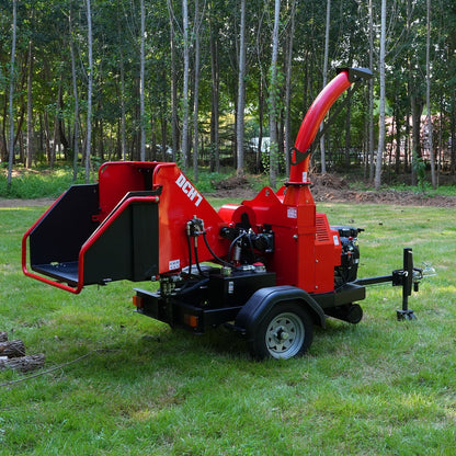25hp 750cc Twin Cylinder ZONSEN Petrol Engine 7" Hydraulic Feeding Commerical Wood Chipper,  DCH7