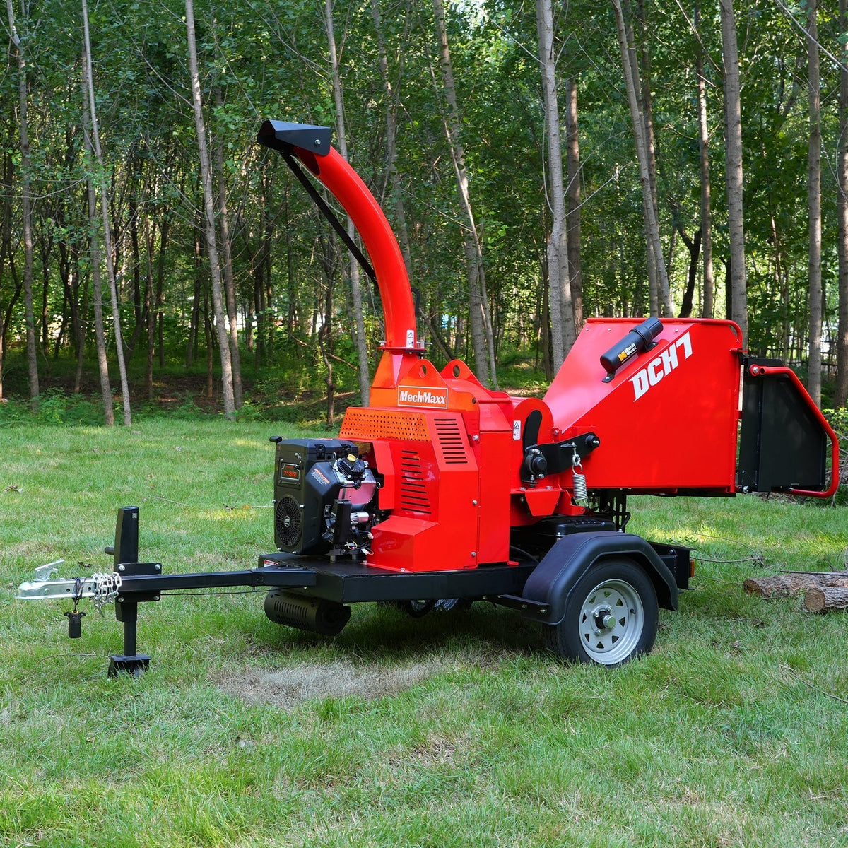 25hp 750cc Twin Cylinder ZONSEN Petrol Engine 7" Hydraulic Feeding Commerical Wood Chipper,  DCH7