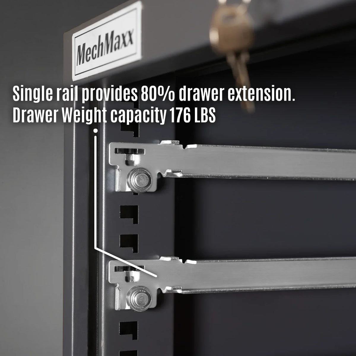Heavy Duty Modular Drawer Cabinet - 10 Drawer,  59" H x 28.5" W x 28.5" D Tool Storage Organizer,  Steel Construction