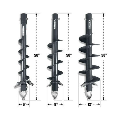 Mini Skid Steer Drive Auger with 6" ,  9" ,  12" Dia. Auger Bits