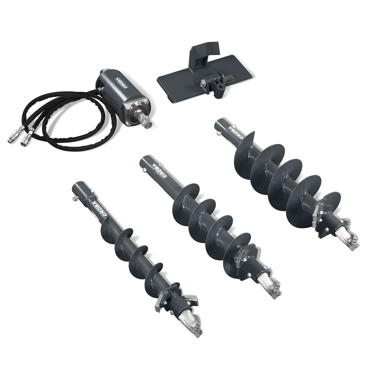 Mini Skid Steer Drive Auger with 6" ,  9" ,  12" Dia. Auger Bits