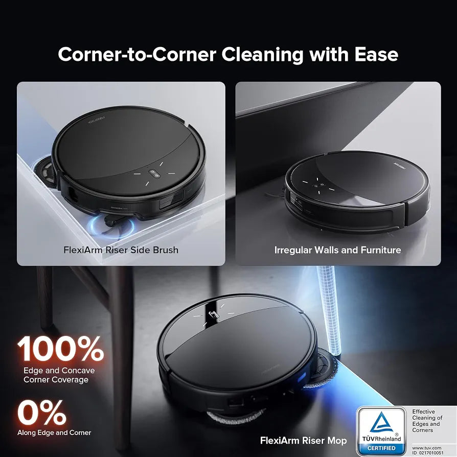 roborock Saros 10R Robot Vacuum and Mop, 22000Pa, Edge Cleaning