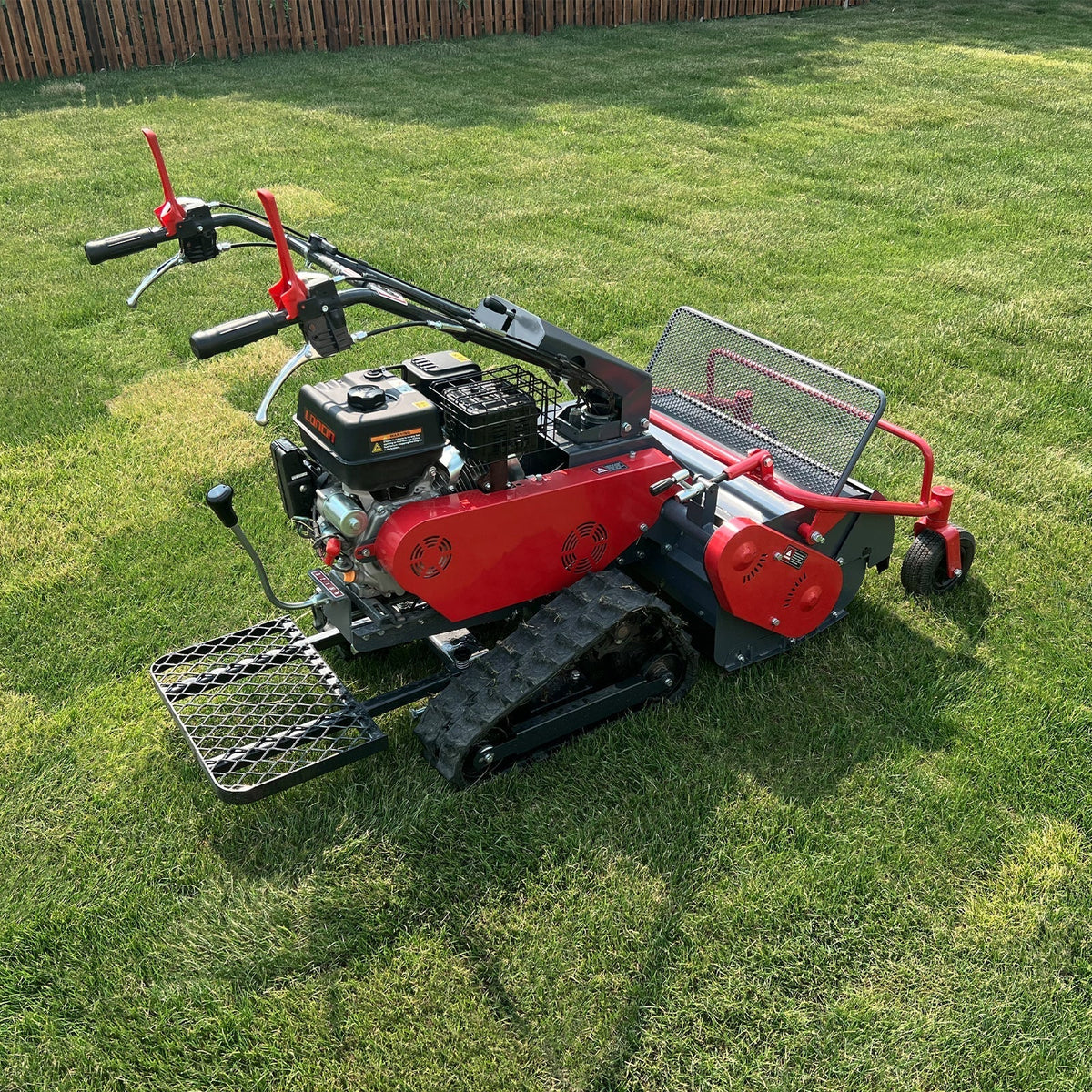27" Walk Behind Flail Mower,  10HP 302cc,  Self-Propelled,  Tracked,  Electric Start,  SFM27T