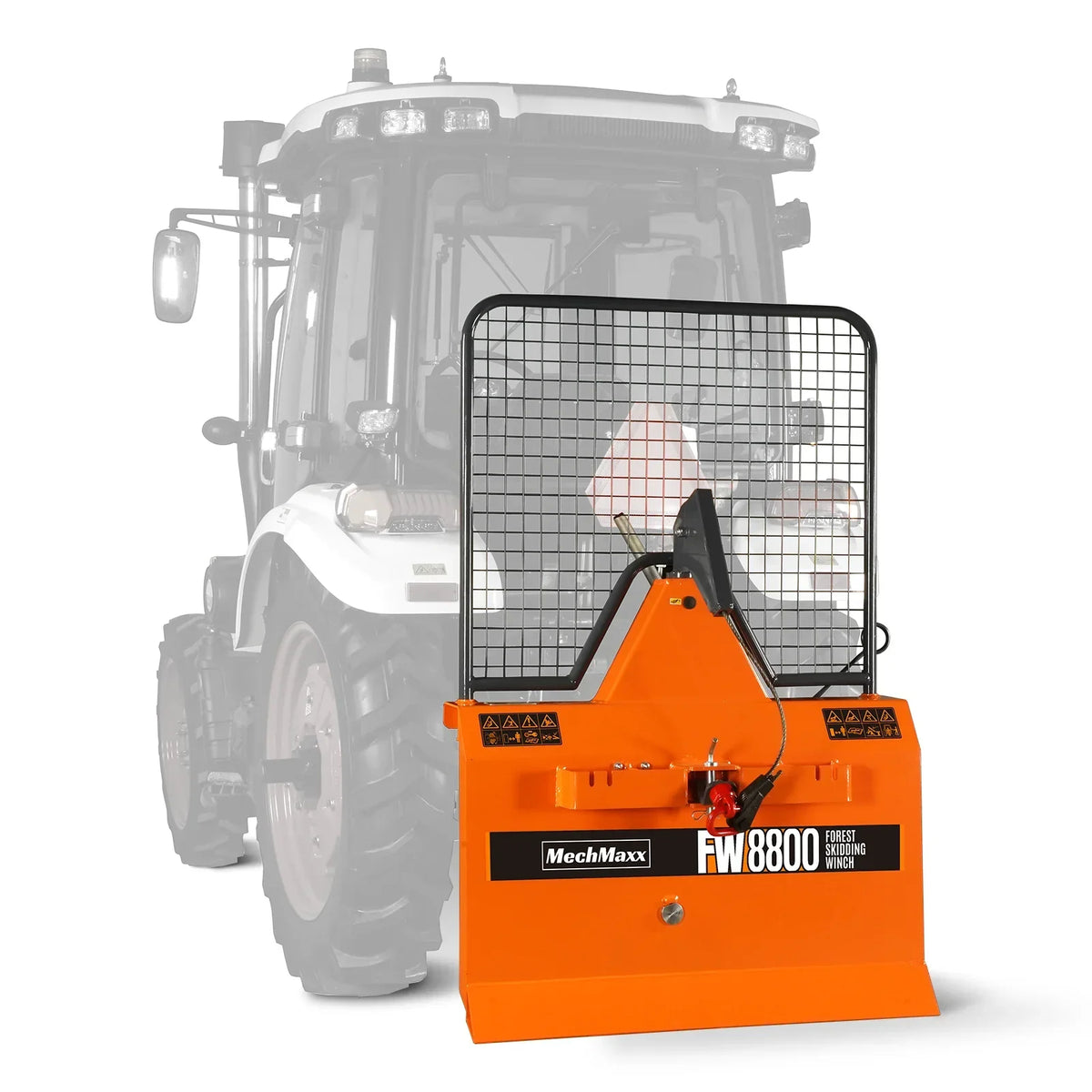 3-Point PTO Stump Grinder & 4" PTO Wood Chipper & Forestry Log Skidding Winch  Bundle, SG24 & BX42S &FW8800