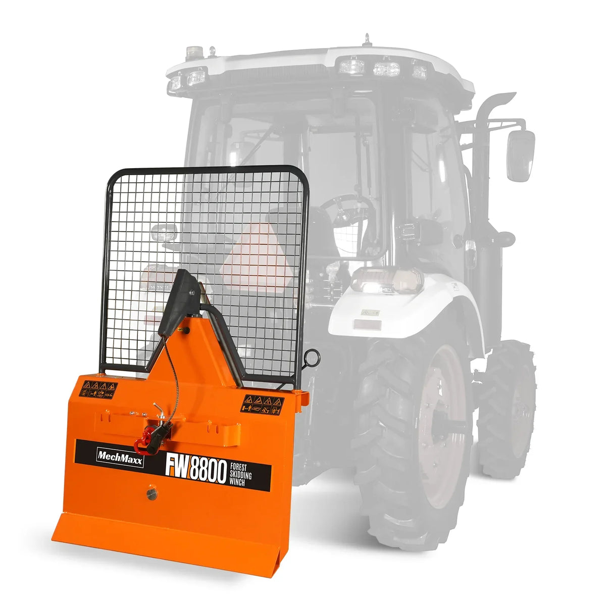 3-Point PTO Stump Grinder & 4" PTO Wood Chipper & Forestry Log Skidding Winch  Bundle, SG24 & BX42S &FW8800