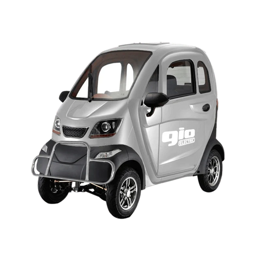 GIO GOLF ENCLOSED MOBILITY SCOOTER 60V 1200W, top speed 18mph, Range up to 30 miles, backup camera, heater, fan, alarm, media center, 500lb load capacity