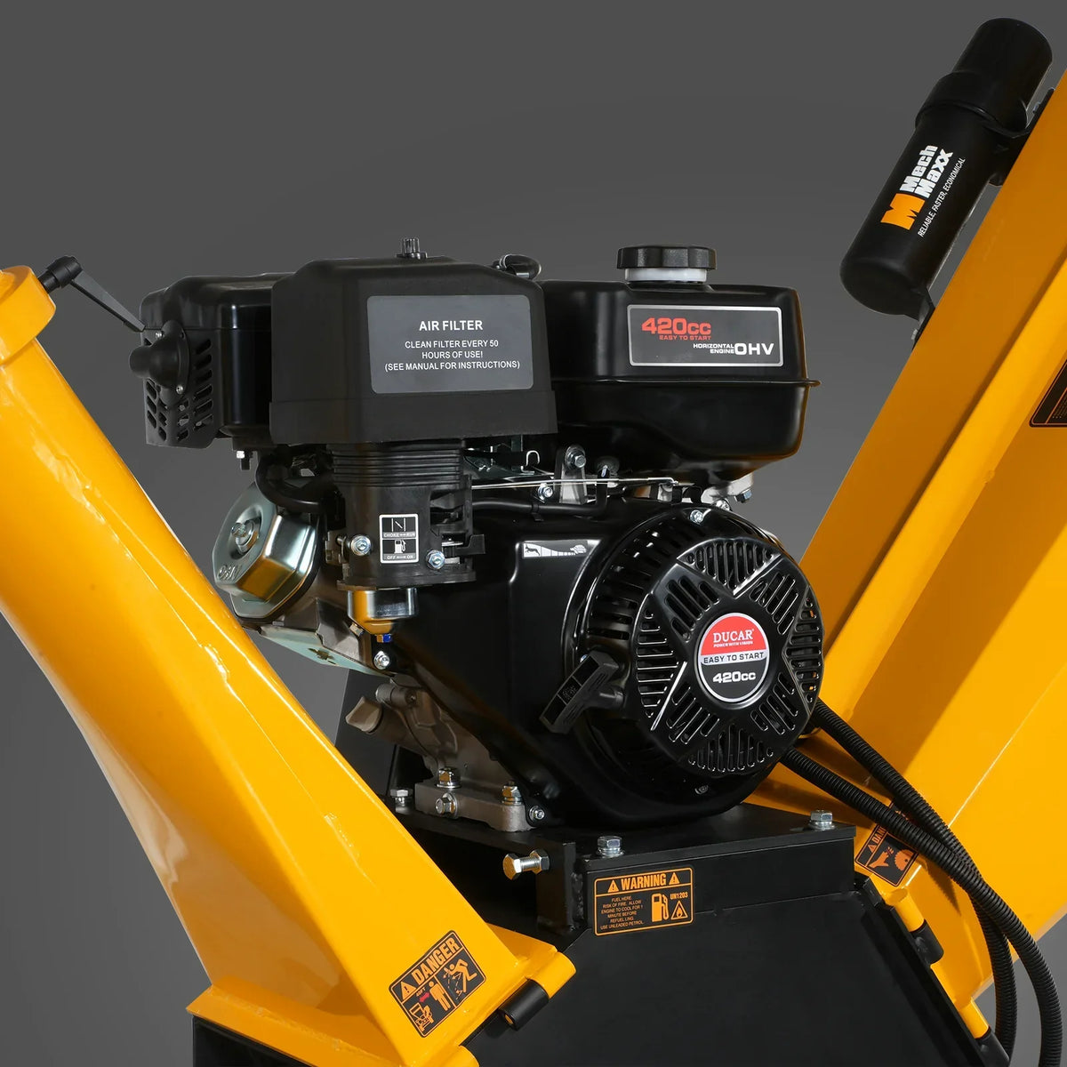 5 inch E-start DUCAR 420cc Gasoline Engine Powered Wood Chipper,  GS1500