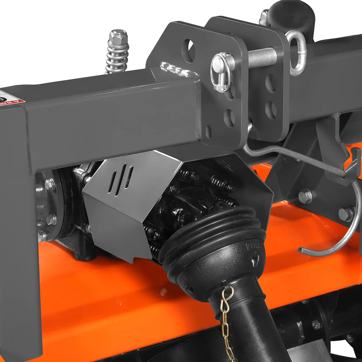 90 in Heavy Duty Rotary Tiller,  3 Point Hitch Cat.2,  Gear Drive,  PTO Shaft Included with Slip Clutch,  50-90 HP,  HRT90