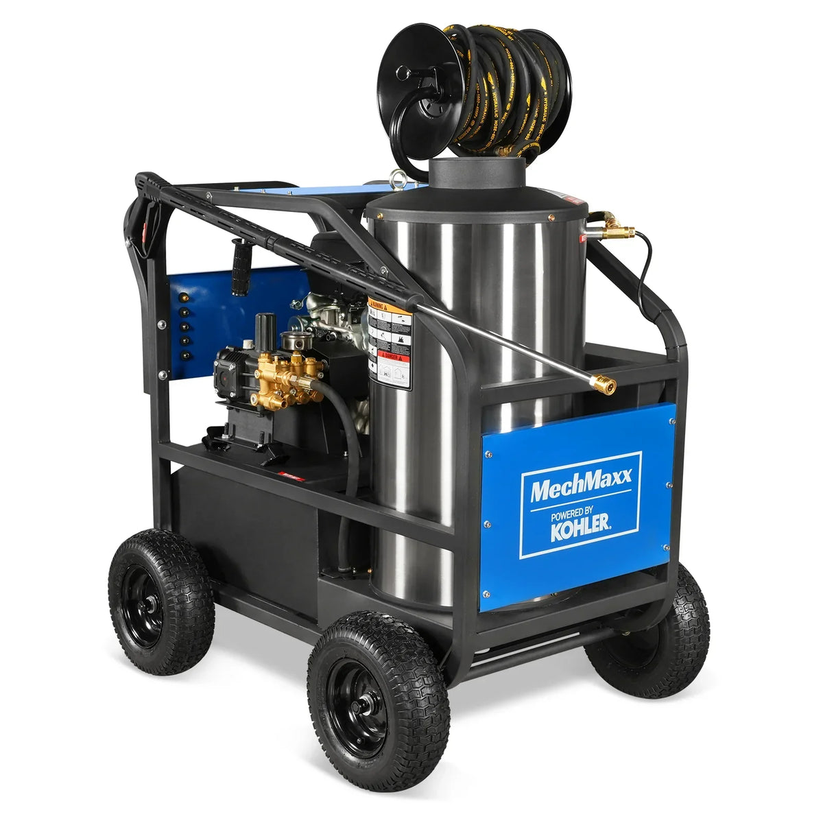 4000 PSI 4 GPM KOHLER E-Start Engine Hot Water Pressure Washer with Hose Reel,  HPW40K