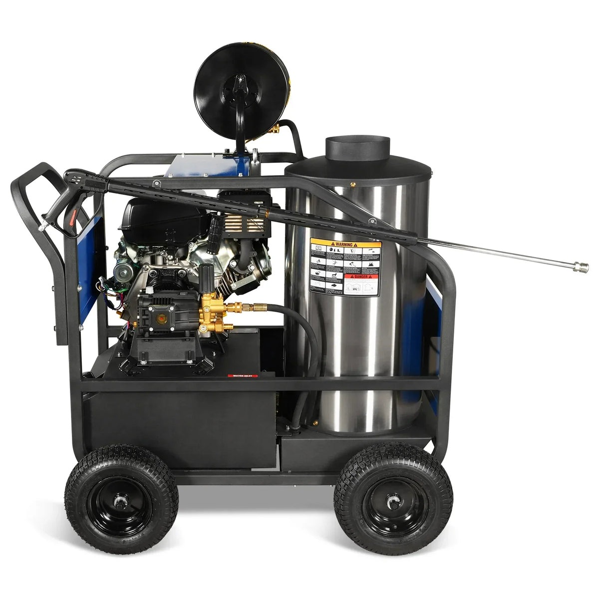 4000 PSI 4 GPM KOHLER E-Start Engine Hot Water Pressure Washer with Hose Reel,  HPW40K