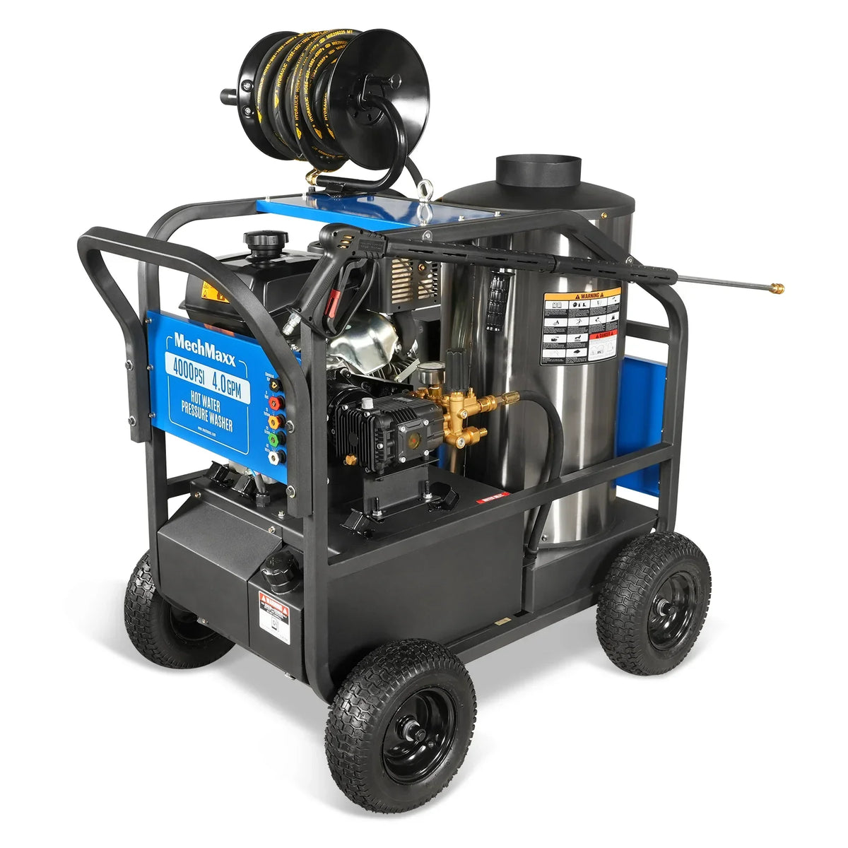 4000 PSI 4 GPM KOHLER E-Start Engine Hot Water Pressure Washer with Hose Reel,  HPW40K