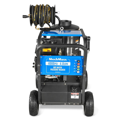 4000 PSI 4 GPM KOHLER E-Start Engine Hot Water Pressure Washer with Hose Reel,  HPW40K