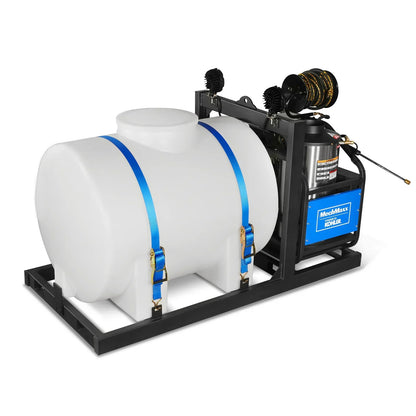 4000 PSI 4 GPM KOHLER E-Start Engine Hot Water Pressure Washer Skid Mounted with 245 Gal Tank,  HPW40KBT