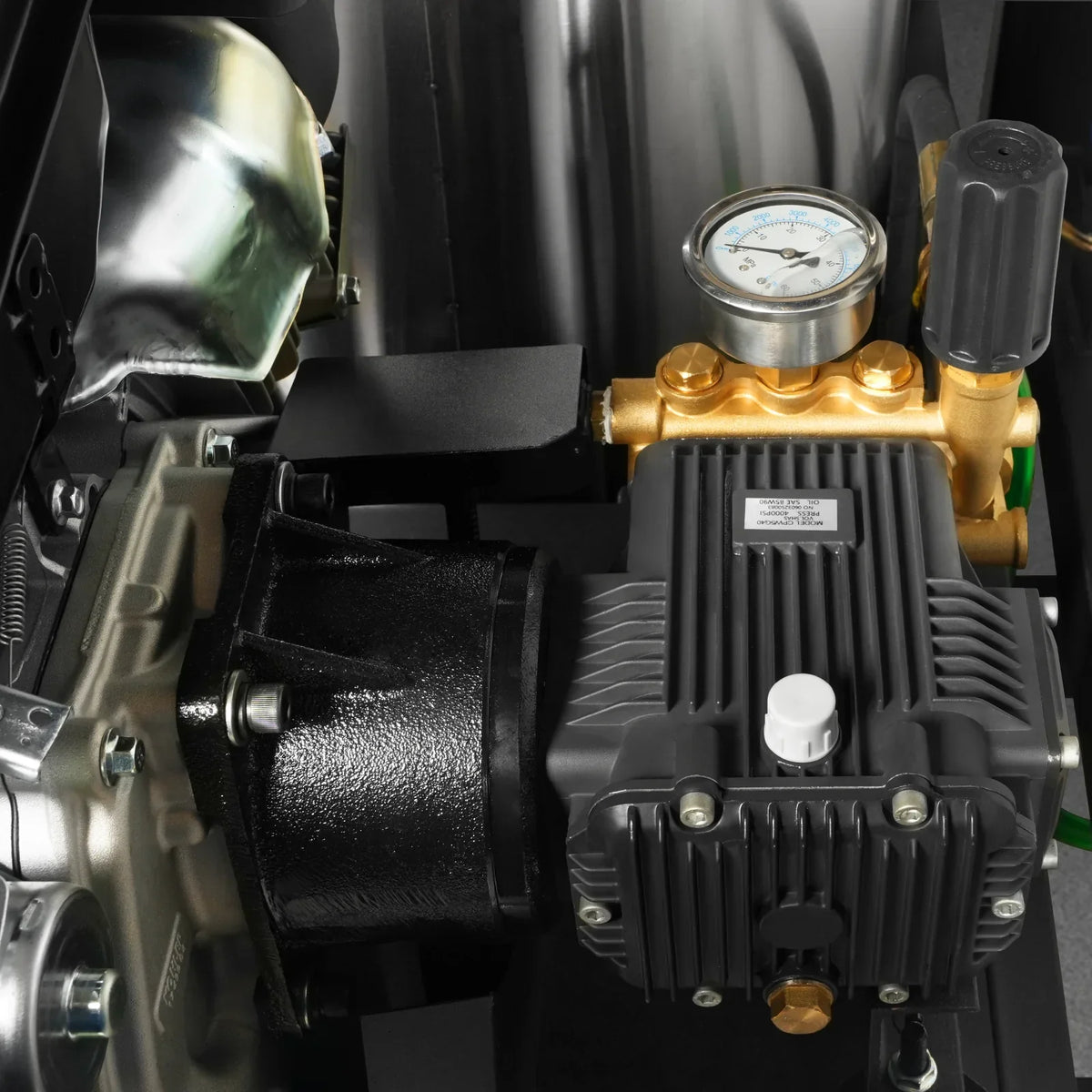 4000 PSI 4 GPM KOHLER E-Start Engine Hot Water Pressure Washer Skid Mounted with 245 Gal Tank,  HPW40KBT