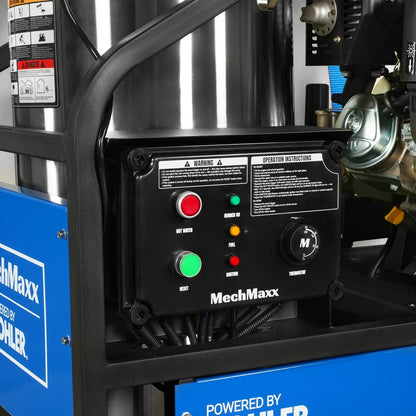 4000 PSI 4 GPM KOHLER E-Start Engine Hot Water Pressure Washer Skid Mounted with 175 Gal Tank,  HPW40KT
