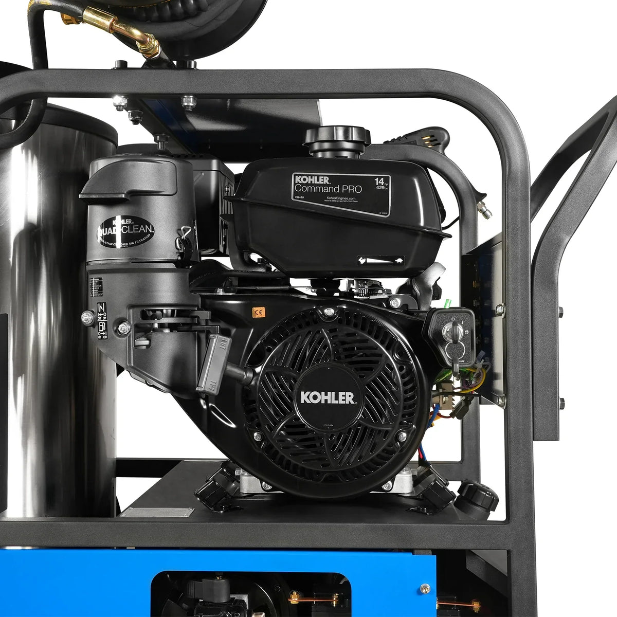 4000 PSI 4 GPM KOHLER E-Start Engine Hot Water Pressure Washer with Hose Reel,  HPW40K