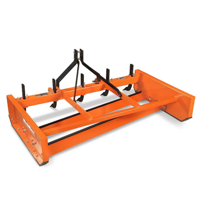 72" Heavy Duty Land Leveler Land Plane Scraper Grader with Shanks 3 Point Hitch,  LP72