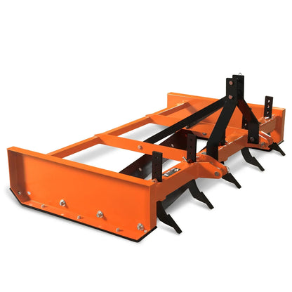 72" Heavy Duty Land Leveler Land Plane Scraper Grader with Shanks 3 Point Hitch,  LP72