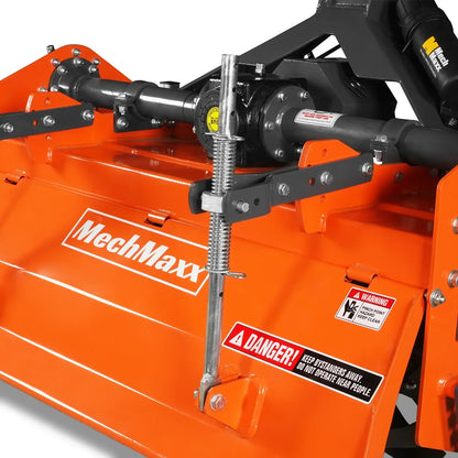 72 in Rotary Tiller,  3 Point Hitch Cat.1 & 2,  Gear Drive,  PTO Shaft Included with Slip Clutch,  35-70 HP,  MRT72