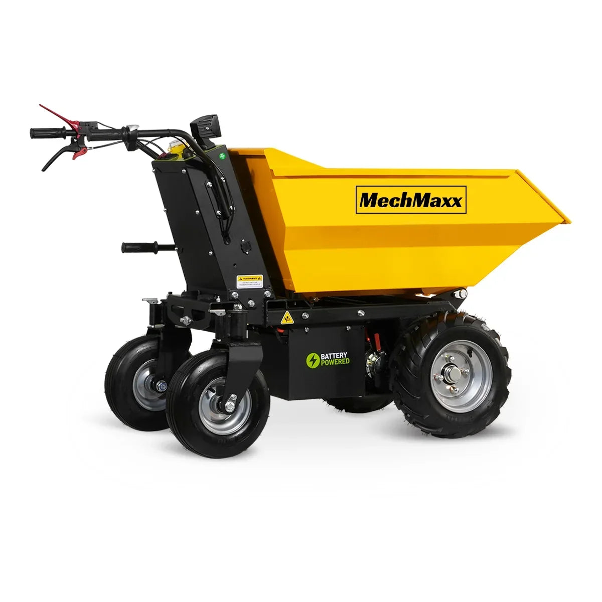 MechMaxx 1100Lbs Loading Battery Powered Barrow Electric Mini Dumper for Sale,  1000W 48V Brushless DC Motor,  E50