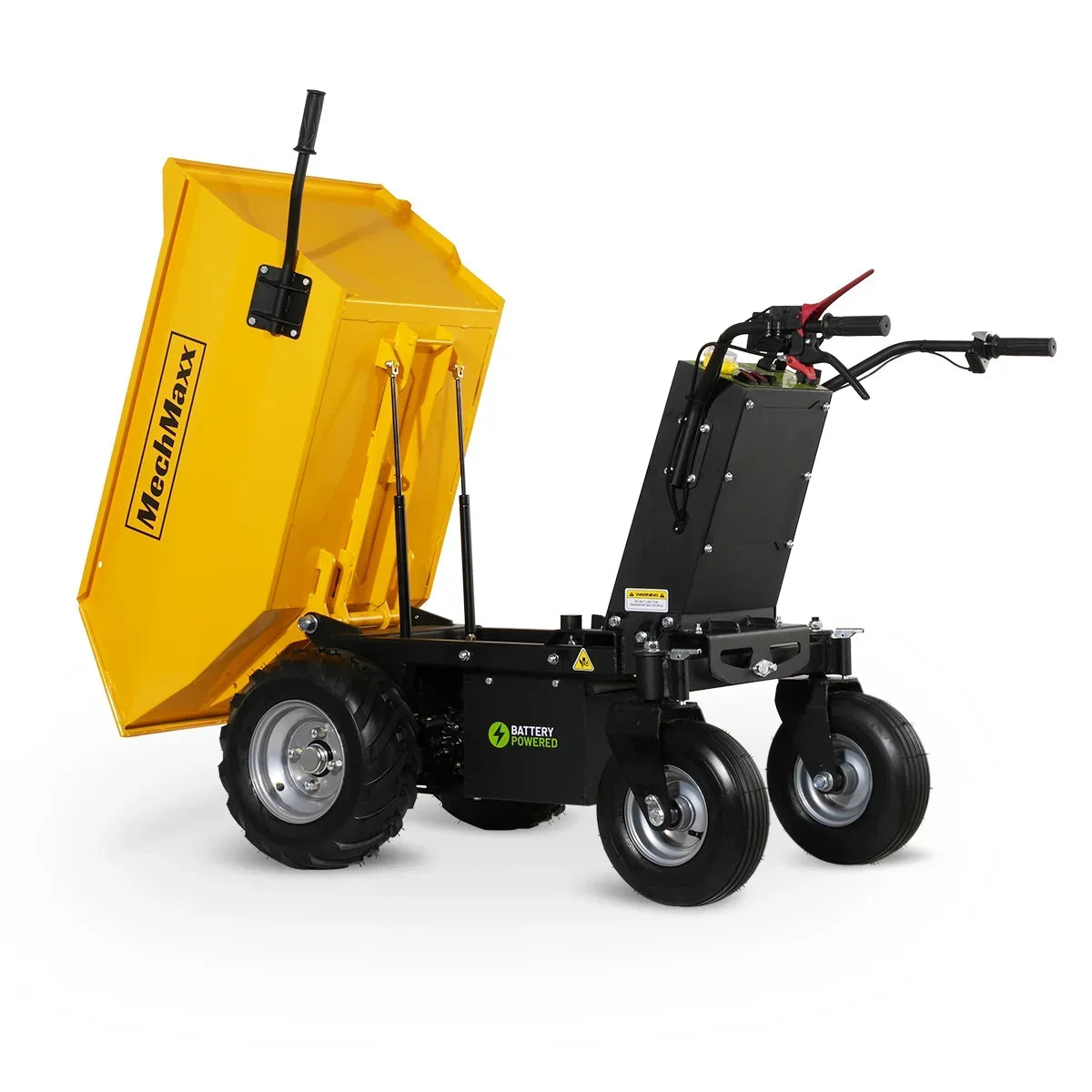 MechMaxx 1100Lbs Loading Battery Powered Barrow Electric Mini Dumper for Sale,  1000W 48V Brushless DC Motor,  E50