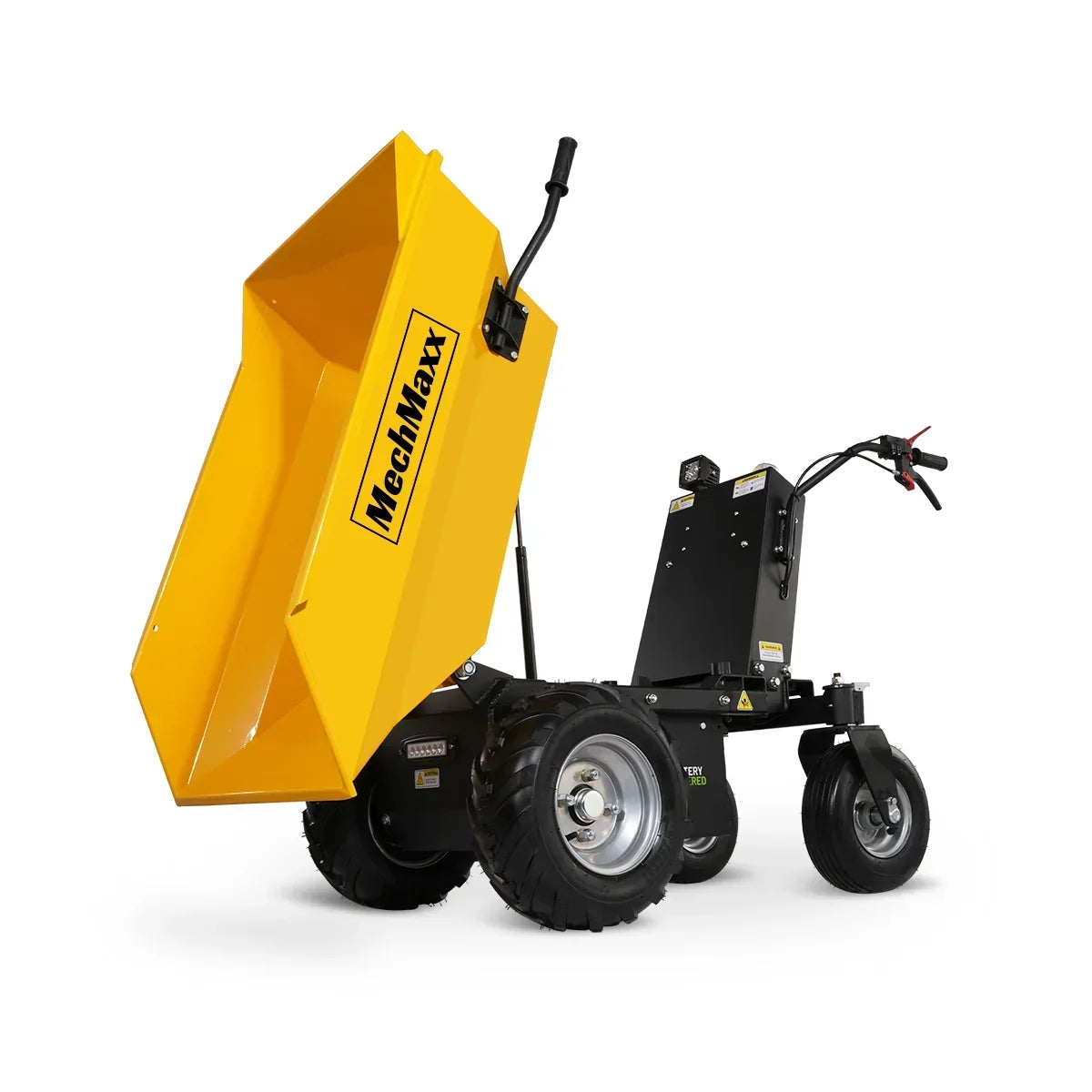 MechMaxx 1100Lbs Loading Battery Powered Barrow Electric Mini Dumper for Sale,  1000W 48V Brushless DC Motor,  E50