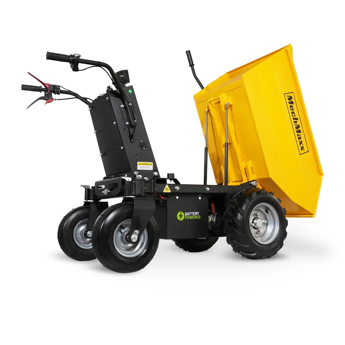 MechMaxx 1100Lbs Loading Battery Powered Barrow Electric Mini Dumper for Sale,  1000W 48V Brushless DC Motor,  E50