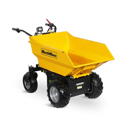 MechMaxx 1100Lbs Loading Battery Powered Barrow Electric Mini Dumper for Sale,  1000W 48V Brushless DC Motor,  E50