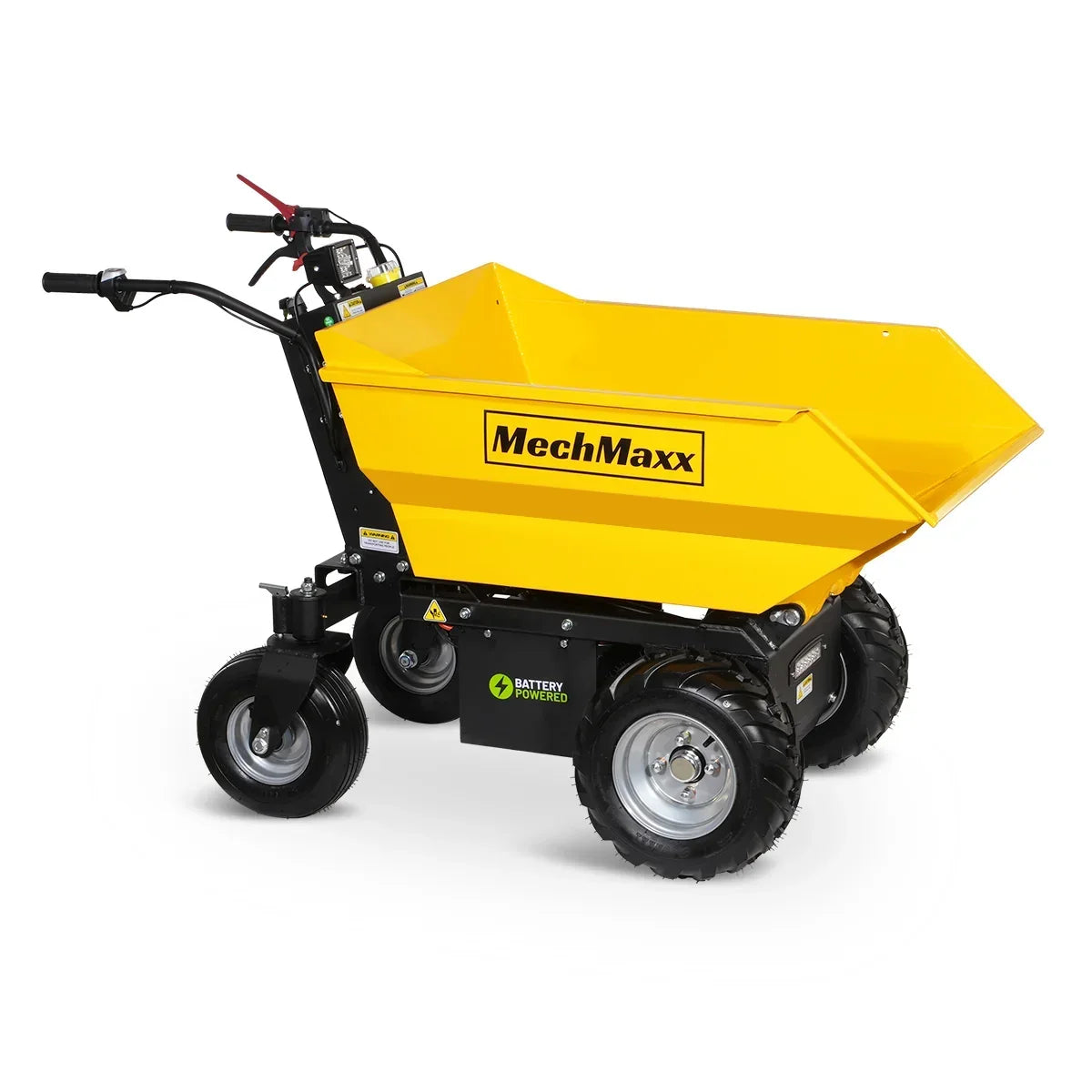 MechMaxx 1100Lbs Loading Battery Powered Barrow Electric Mini Dumper for Sale,  1000W 48V Brushless DC Motor,  E50
