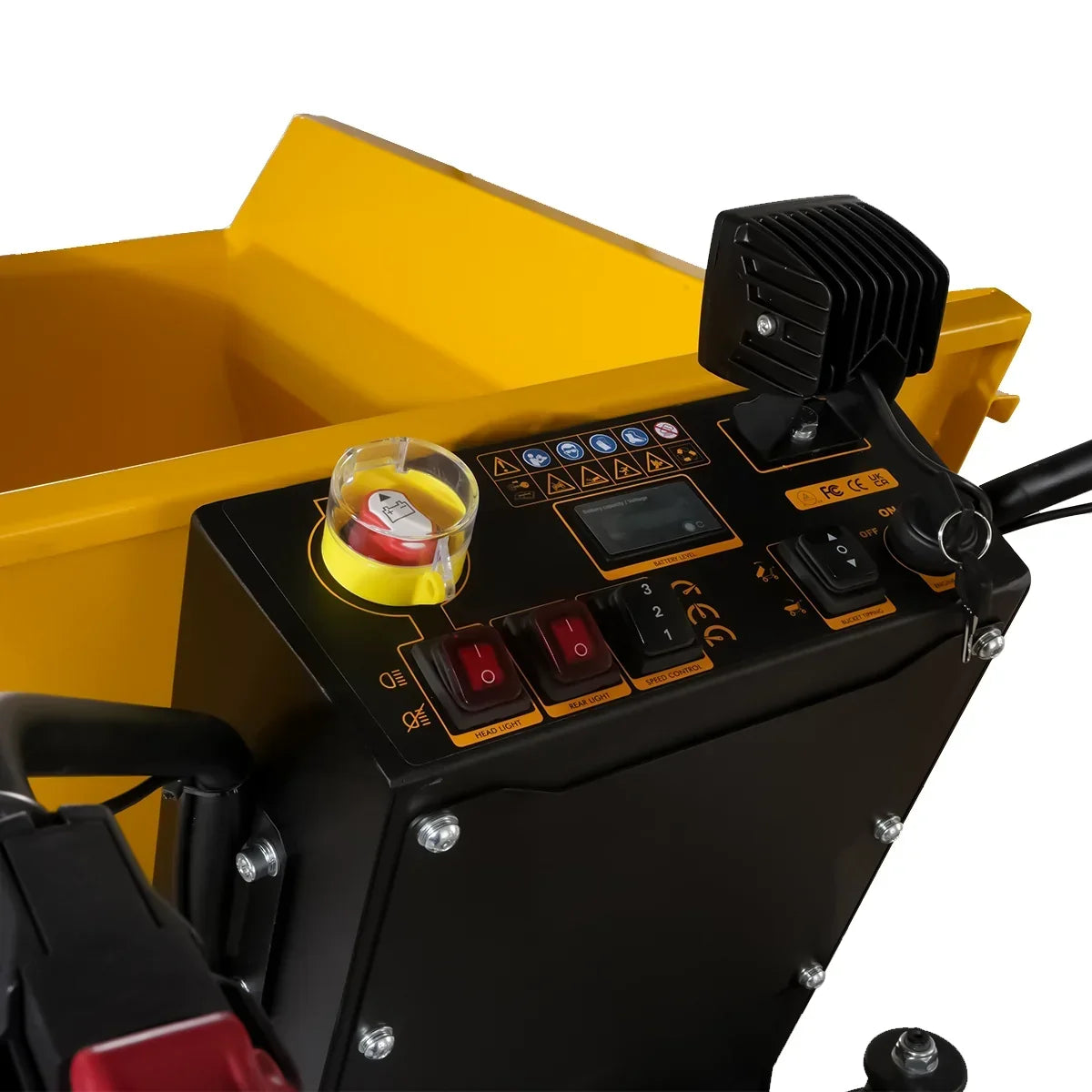 1100lb Loading 1000W DC Motor 48V Battery Powered Hydraulic Tipping Dump Cart,  EH50