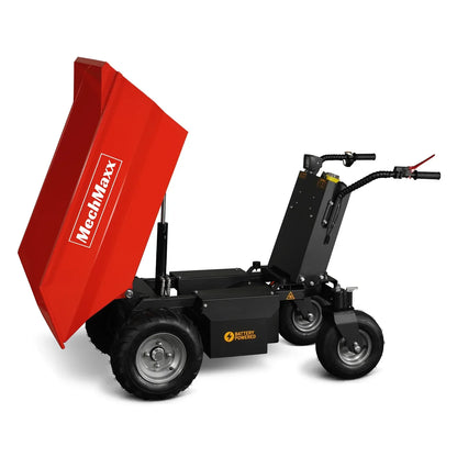 1100lb Loading 1000W DC Motor 48V Battery Powered Hydraulic Tipping Dump Cart,  EH50