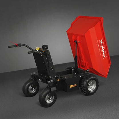 1100lb Loading 1000W DC Motor 48V Battery Powered Hydraulic Tipping Dump Cart,  EH50
