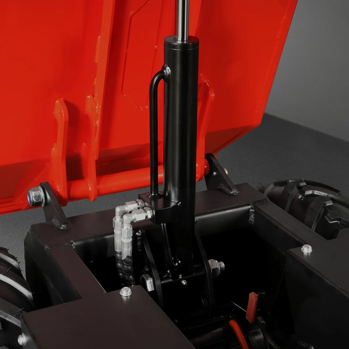 1100lb Loading 1000W DC Motor 48V Battery Powered Hydraulic Tipping Dump Cart,  EH50