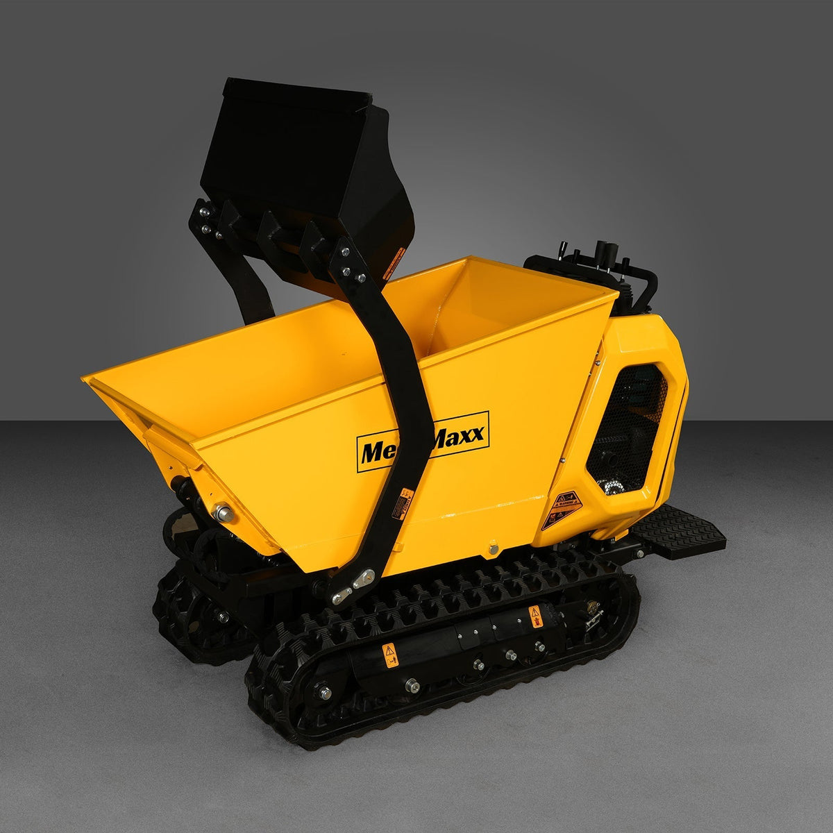 1800lb 420cc  E-start Gas Engine Stand-ON Hydraulic Track Dumper with Self-Loading ,  T80