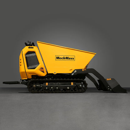 1800lb 420cc  E-start Gas Engine Stand-ON Hydraulic Track Dumper with Self-Loading ,  T80