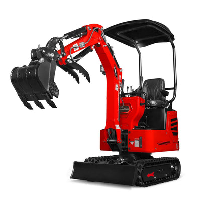 Mini Compact Excavator HONDA GX390 Engine,  65.7" Max. Digging Depth, 1Ton, 2280 LBS Operating Weight,  MEC10