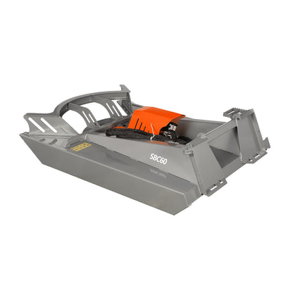 60”  Heavy Duty Skid Steer Brush Cutter Rotary Mower Attachment,15-25gal/min , SBC60