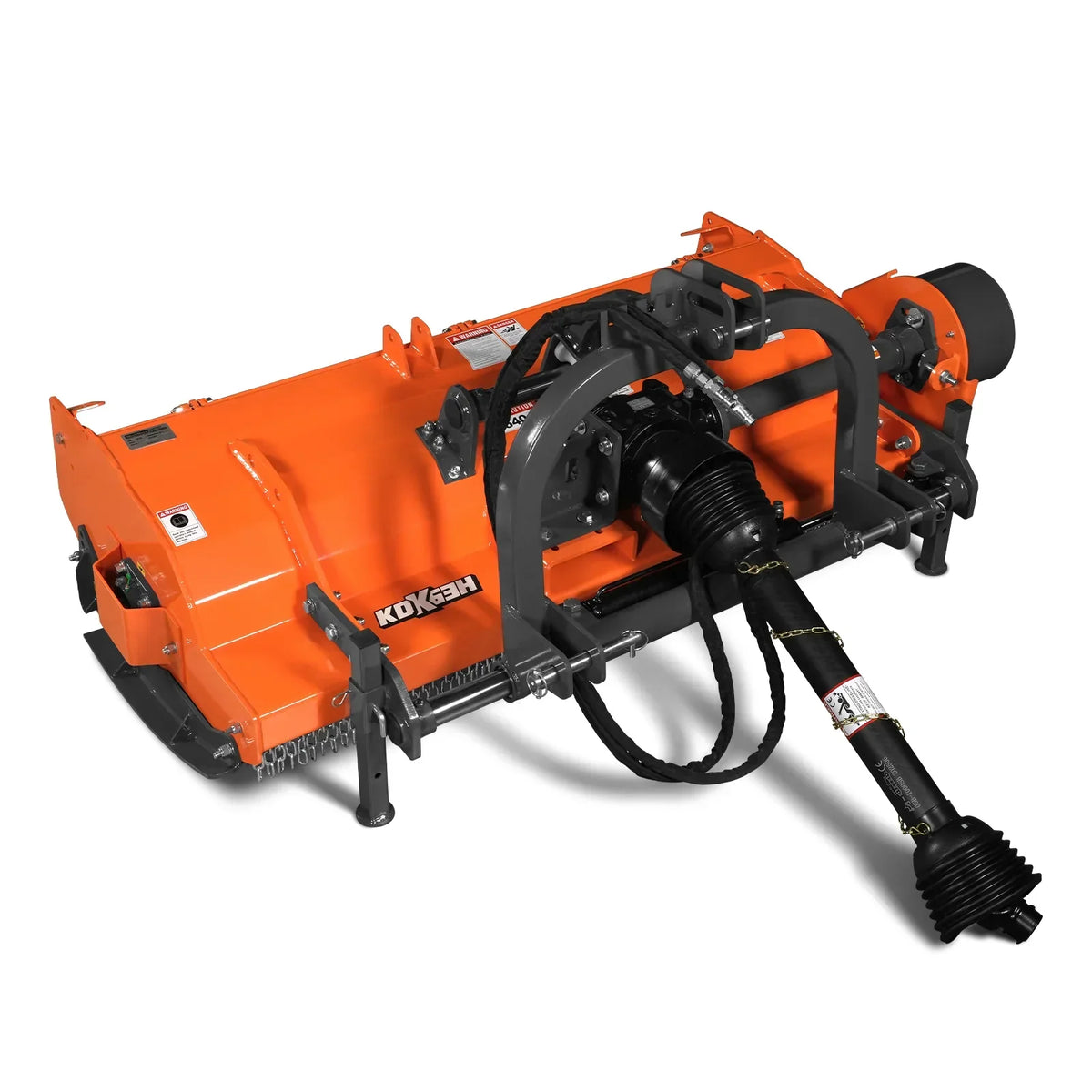 63" Heavy Duty PTO Flail Mower with Hydraulic Side Shift 3 Point 50-75 hp,  KDK63H
