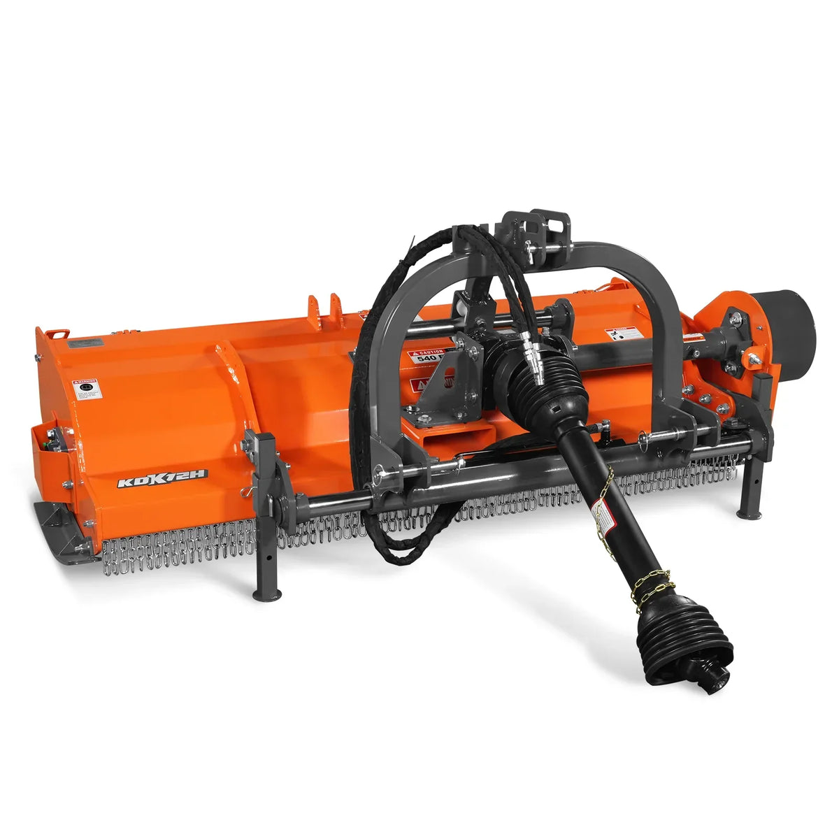 72" Heavy Duty PTO Flail Mower with Hydraulic Side Shift 3 Point 50-75 hp,  KDK72H