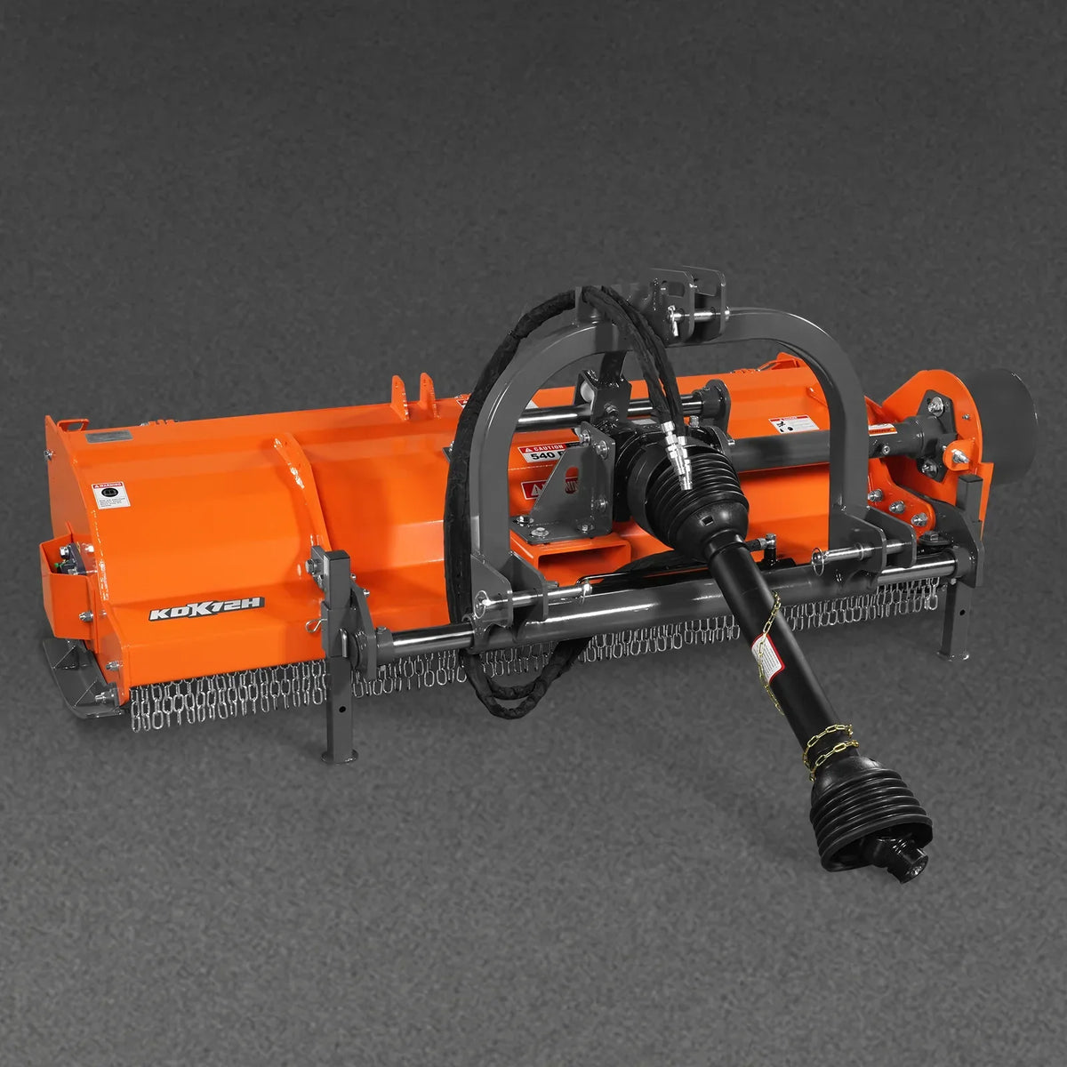 72" Heavy Duty PTO Flail Mower with Hydraulic Side Shift 3 Point 50-75 hp,  KDK72H
