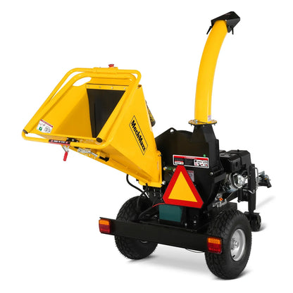 5 inch E-start DUCAR 420cc 15hp Gasoline Engine Powered Disc Wood Chipper with Taillight ,  P4205