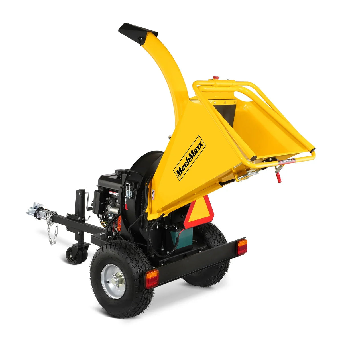 5 inch E-start DUCAR 420cc 15hp Gasoline Engine Powered Disc Wood Chipper with Taillight ,  P4205