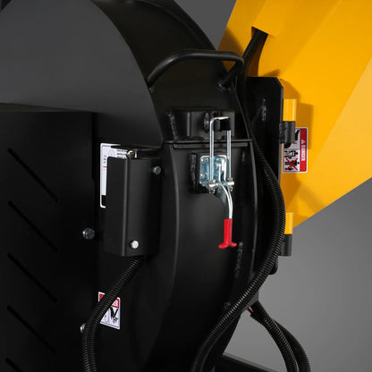 5 inch E-start DUCAR 420cc 15hp Gasoline Engine Powered Disc Wood Chipper with Taillight ,  P4205