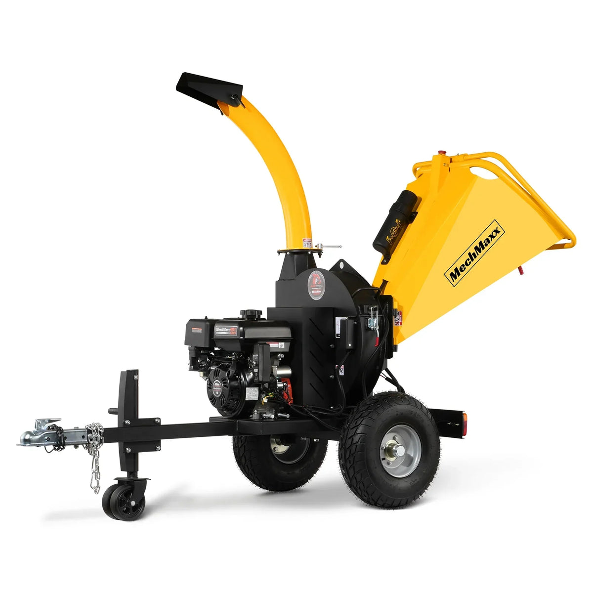 5 inch E-start DUCAR 420cc 15hp Gasoline Engine Powered Disc Wood Chipper with Taillight ,  P4205